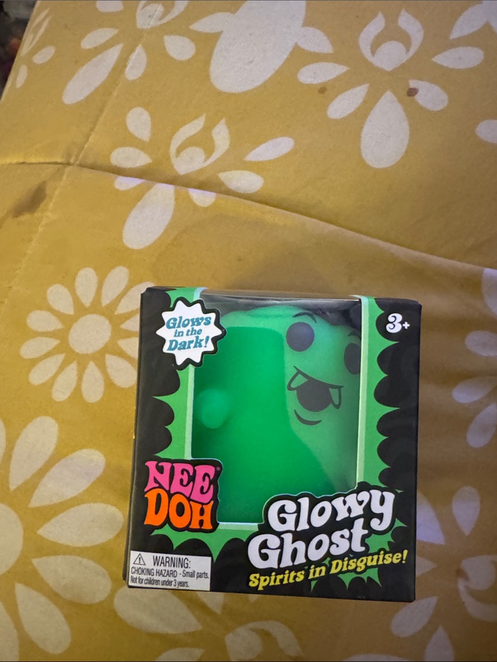 Needoh Glowy Ghost - Green Glow-In-The-Dark Party Toy